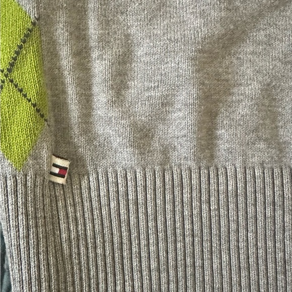 Tommy Hilfiger Argyle Print Hooded Full Zip Women’s Sweater Size M - Picture 8 of 8